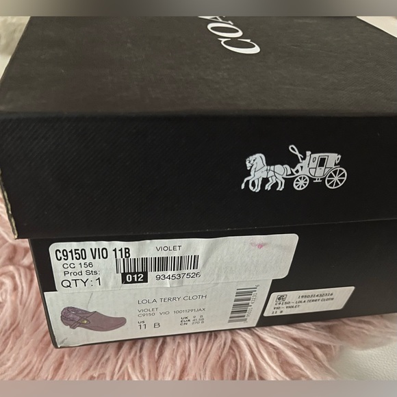 NEW Coach Lola Light Violet Purple Clogs Size 11B - Picture 7 of 16